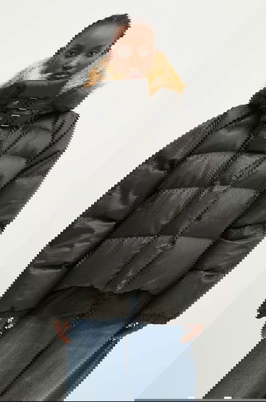 Puffer takki Ottolinger Ottolinger Deconstructed Double Zip Oversize Puffer Jacket Musta | 2209060205, 0