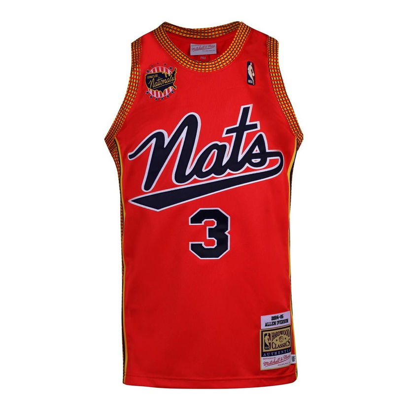 Jersey Mitchell & Ness Syracuse Nationals Allen Iverson Basketball Jersey Punainen | AJY44485-P7604AIVLTRD