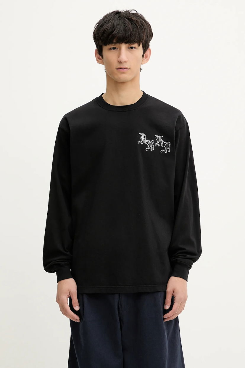 T-paita Neighborhood NEIGHBORHOOD NH . TEE LS-5 Long Sleeve Graphic T-Shirt Musta | 251PCNH.LT05