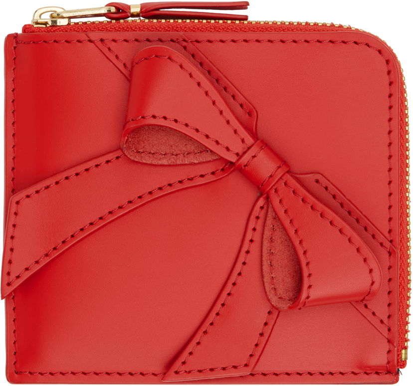 Lompakko Comme des Garçons COMME des GARÇONS Big Bow Zip Wallet Punainen | SA3100BB