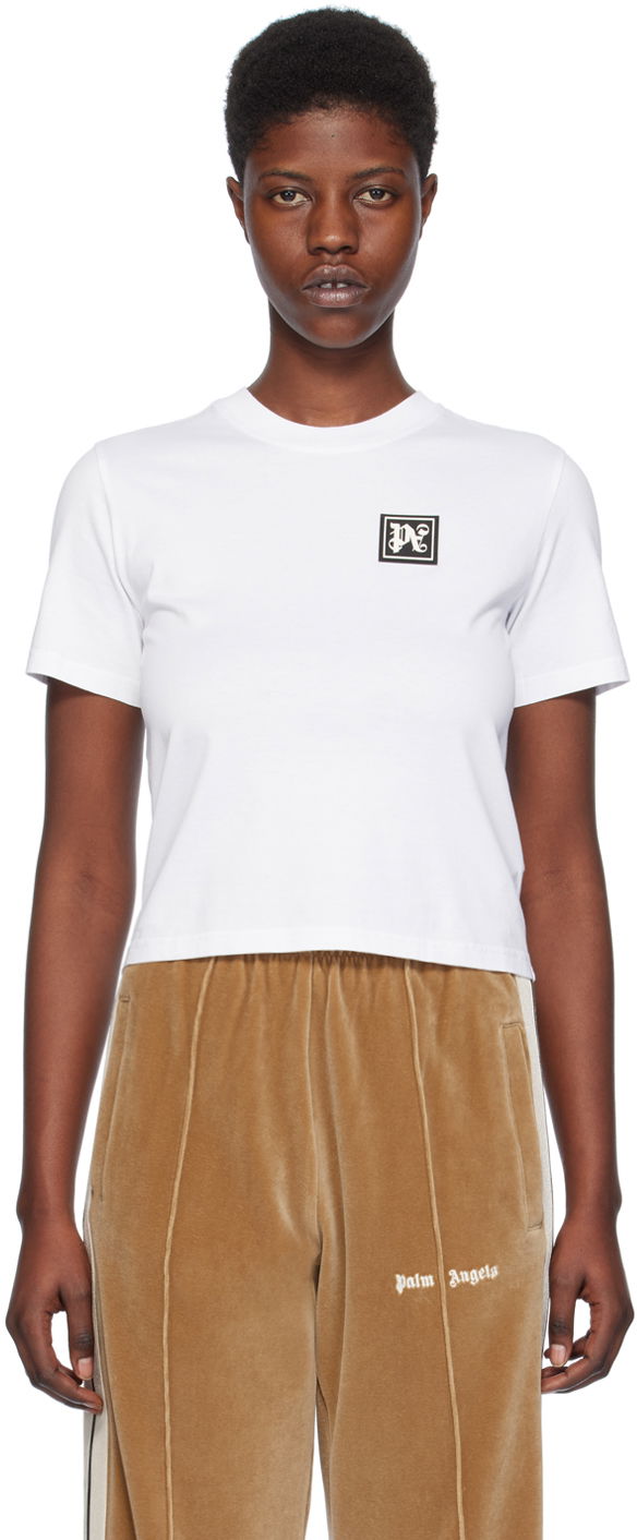 T-paita Palm Angels 'Ski Club' T-Shirt Valkoinen | PWAA044R24JER0020110