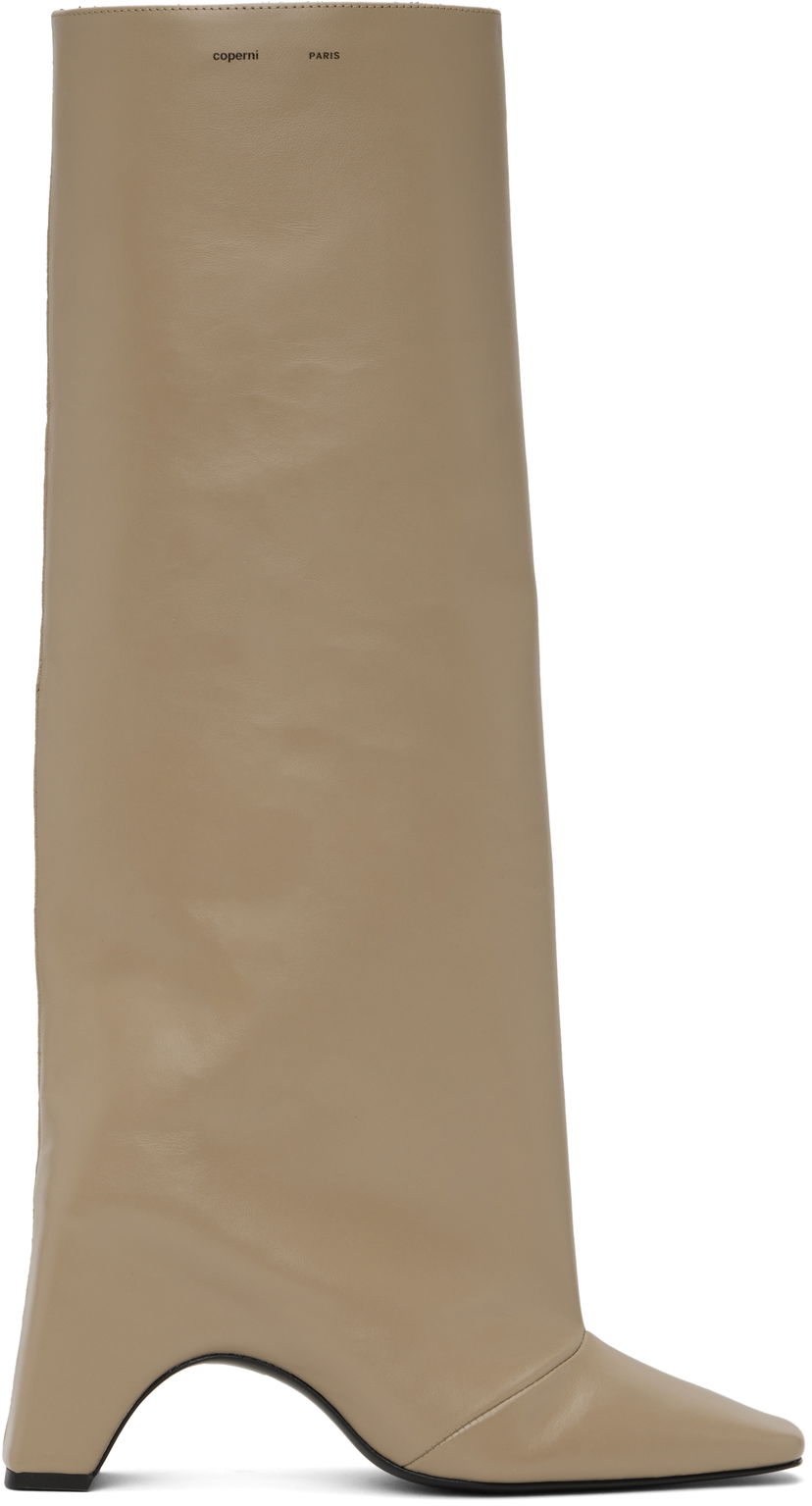 Vaatteet Coperni Coperni Bridge Tall Boots Beige | COPSH03F6012