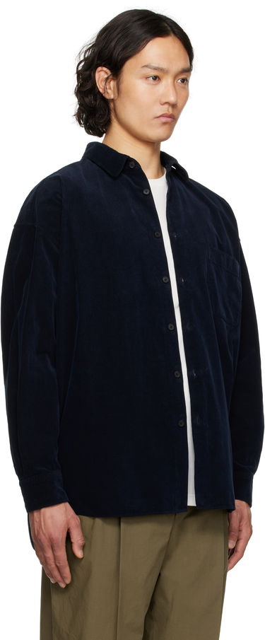 Paita The Row The Row Lancaster Corduroy Shirt Tummansininen | 882-W3737, 1