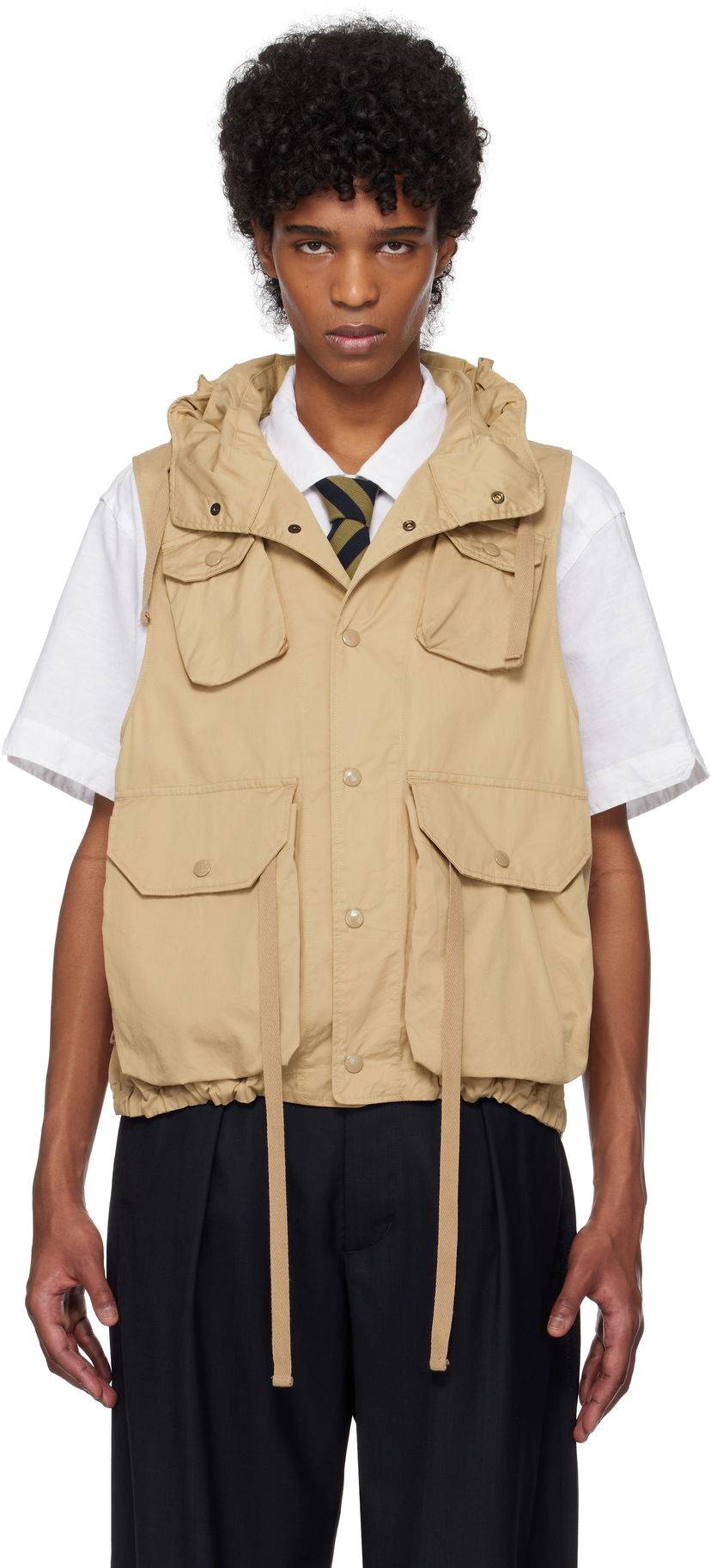 Liivi Engineered Garments Engineered Garments Field Vest Beige | 25S1C004