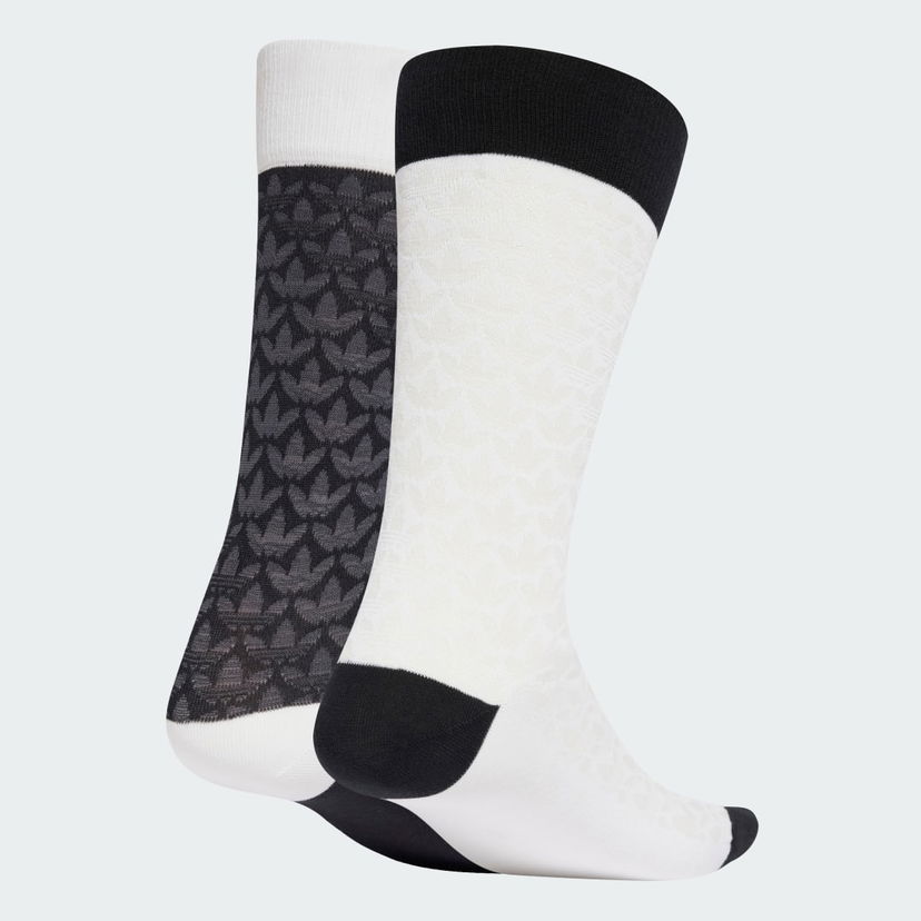 Sukat adidas Performance Two Pack Monogram Crew Socks Valkoinen | JC8631