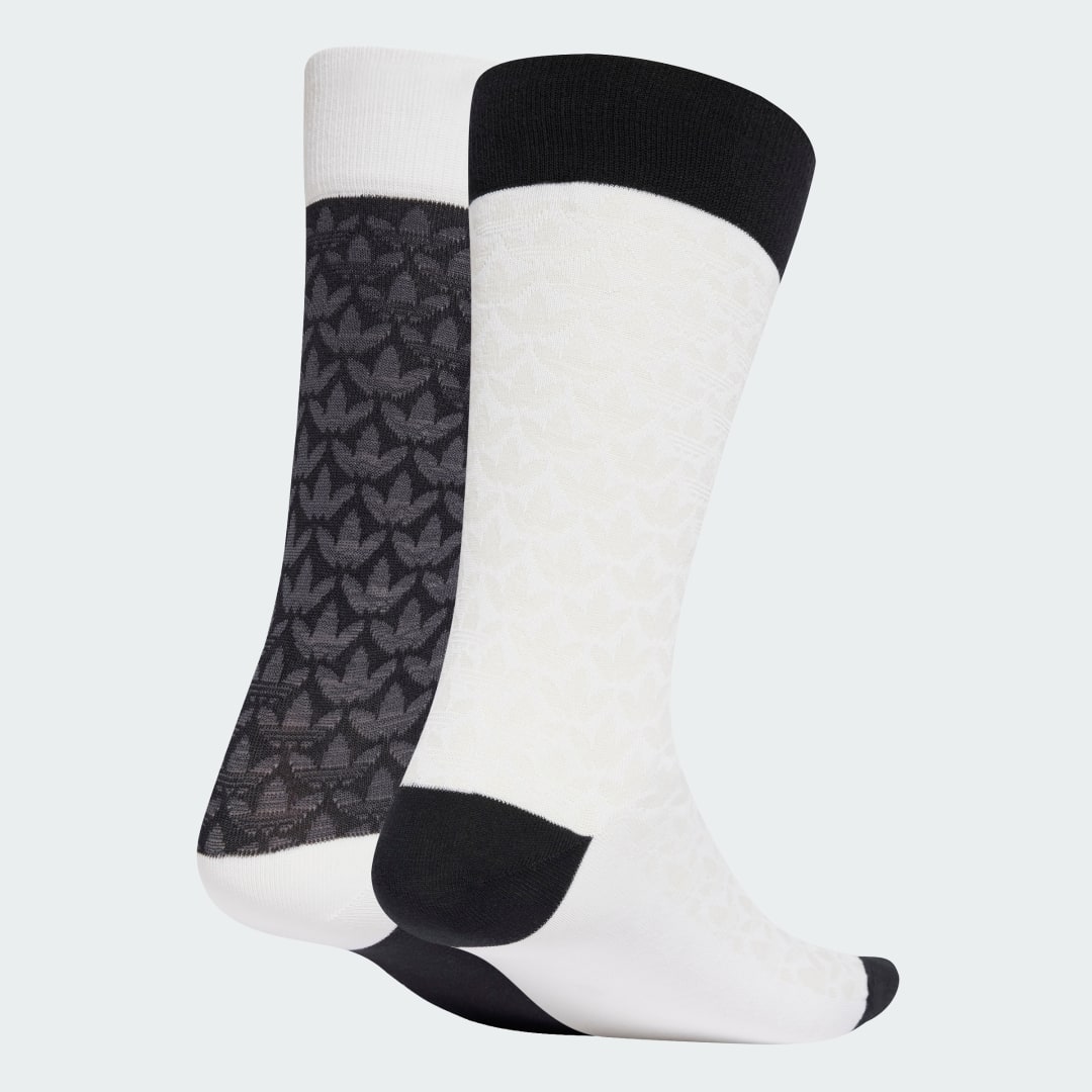 Sukat adidas Performance Two Pack Monogram Crew Socks Valkoinen | JC8631, 0