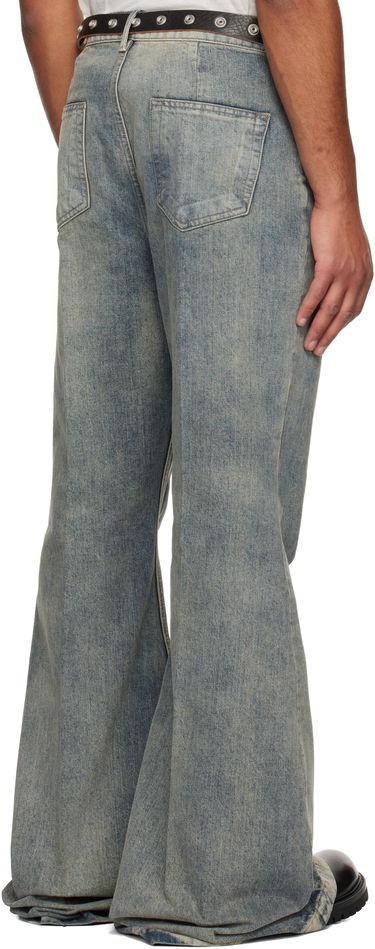 Jeans Rick Owens Flared Wide-Leg Distressed Jeans Concordians Bolan Sininen | RR02E1335 DWG, 2
