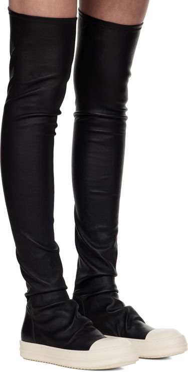 Sukat Rick Owens Rick Owens Hollywood Knee-High Stocking Boots Musta | RP01E7893 LS, 3