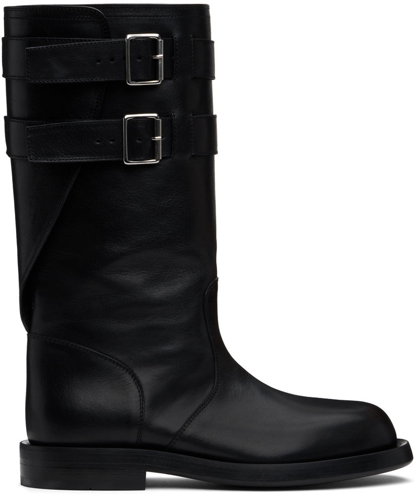 Vaatteet Ann Demeulemeester Ann Demeulemeester Milan Soft Biker Boots Musta | 2402-M-R42-LT141-099