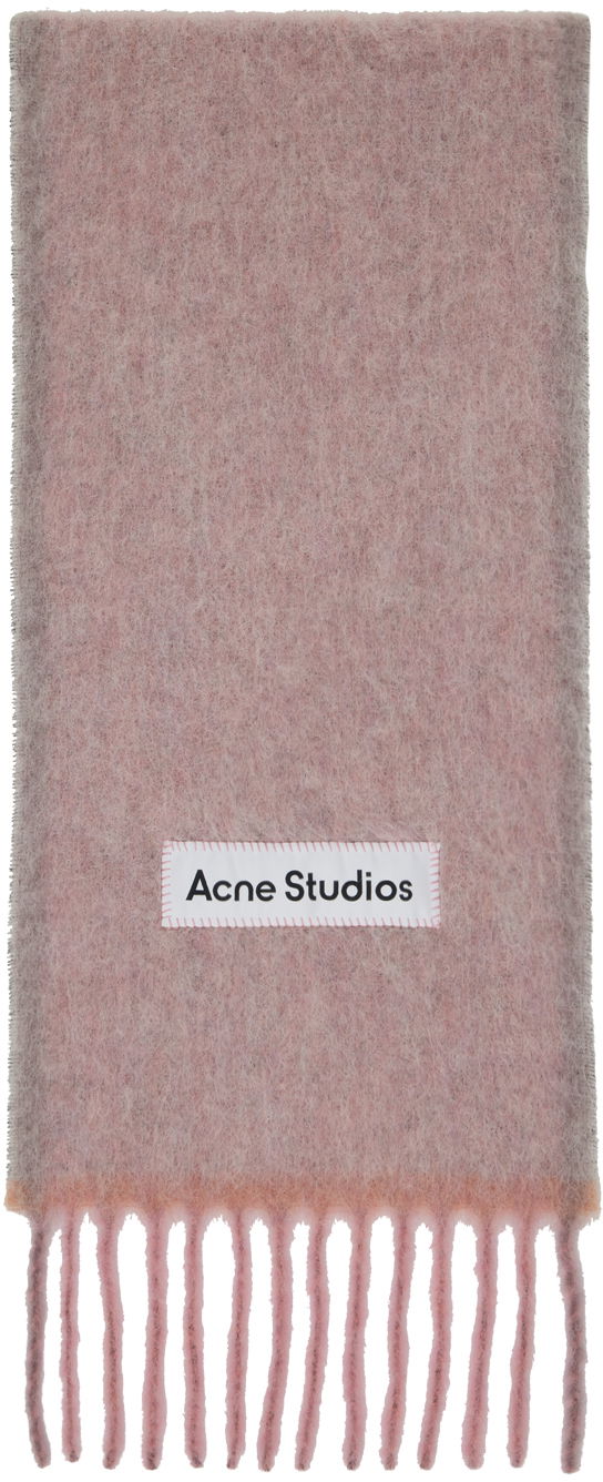 Vaatteet Acne Studios Pink Fringe Scarf Burgundia | CA0290-