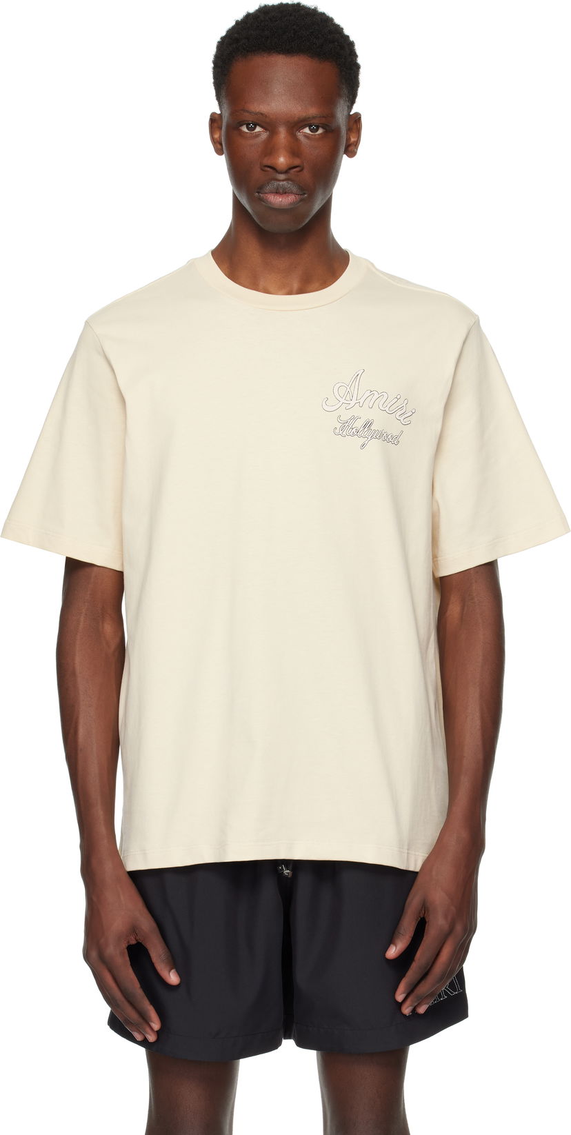 T-paita AMIRI Amiri Hollywood T-Shirt Beige | AMJYTE1265