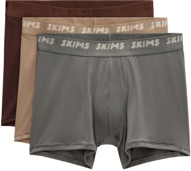 Nyrkkeilijät SKIMS Three-Pack Stretch Boxer Briefs Ruskea | BO-BBR-5628M, 0