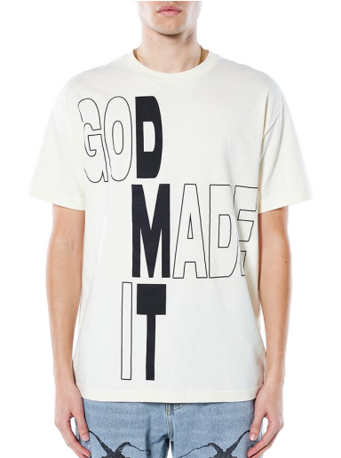 T-paita Pleasures DMT Tee Beige | P22SP045-CREME
