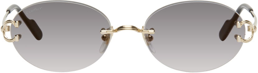 Aurinkolasit Cartier Cartier 'Décor C Classique' Sunglasses Harmaa | CT0551S-001
