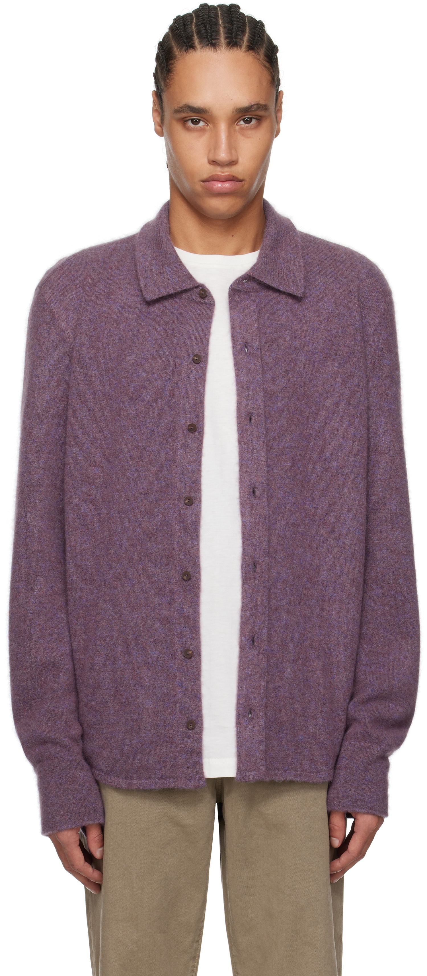 Villapaita The Row The Row Lautaro Cardigan Violetti | 883-Y363, 0