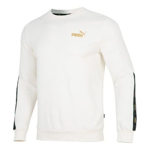Villapaita Puma Metallic Logo Sweatshirt Valkoinen | 674346-65