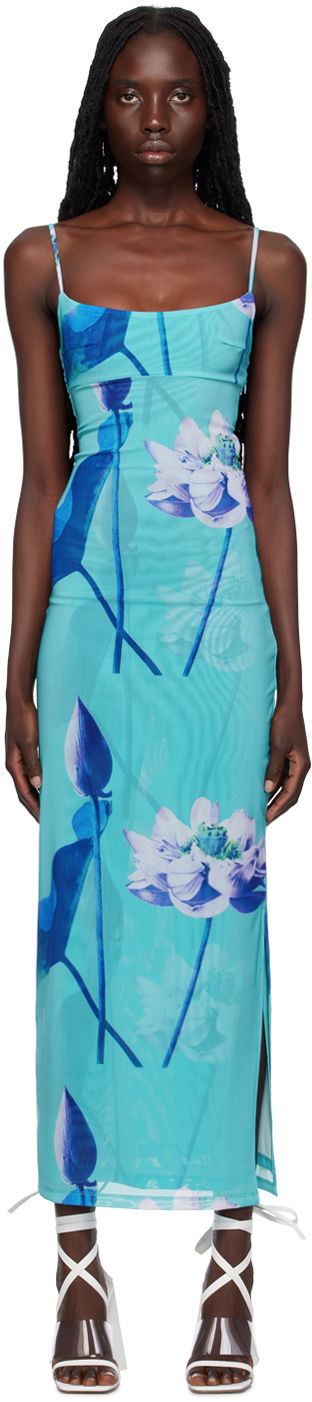 Mekko Miaou Miaou Thais Maxi Dress Sininen | 5019PM3BLO