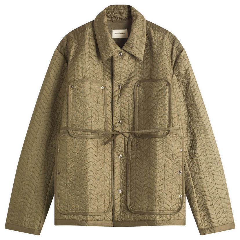 Puffer takki Craig Green Craig Green Quilted Worker Jacket, Size Large Vihreä | CGSS25CWOJKT82-30413305