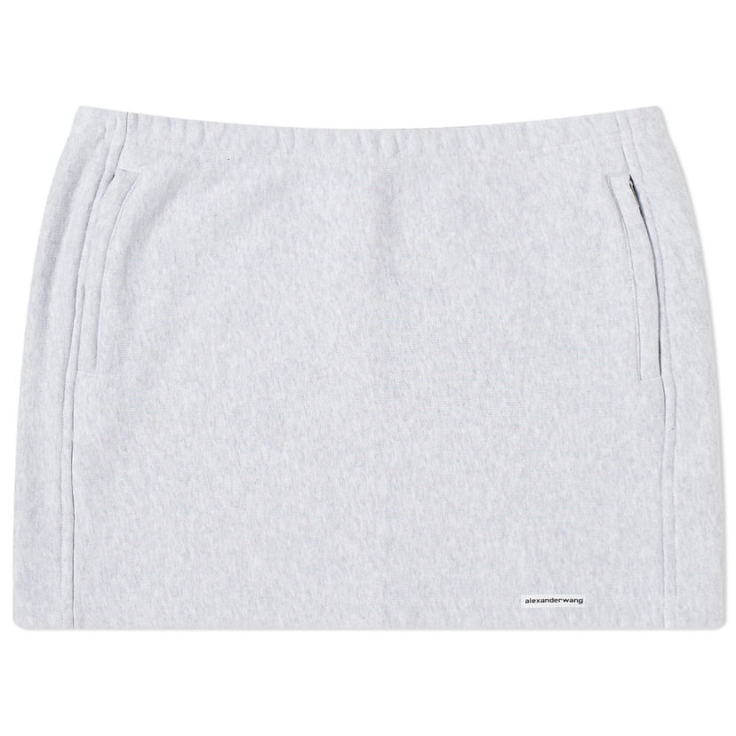 Hame Alexander Wang Mini Logo Sweat Skirt Harmaa | 4CC1245056-050