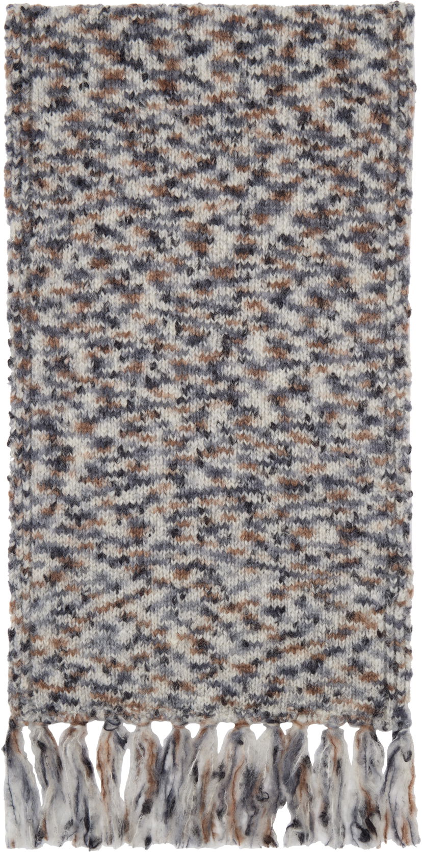 Huivi A.P.C. Knitted Fringe Scarf Harmaa | WOAPE-M15207