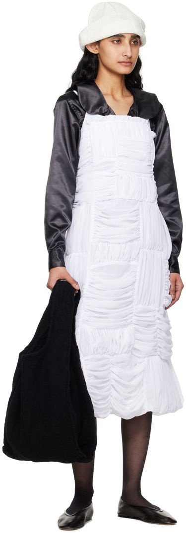 Mekko Comme des Garçons Comme des Garçons Gathered Midi Dress Valkoinen | RM-A007-051, 3