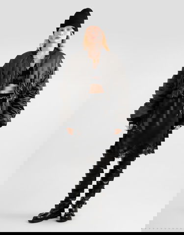 Bomber-takki Dolce & Gabbana Dolce & Gabbana Oversized Cropped Bomber Jacket Musta | F9T51TFUMS6N8476, 1