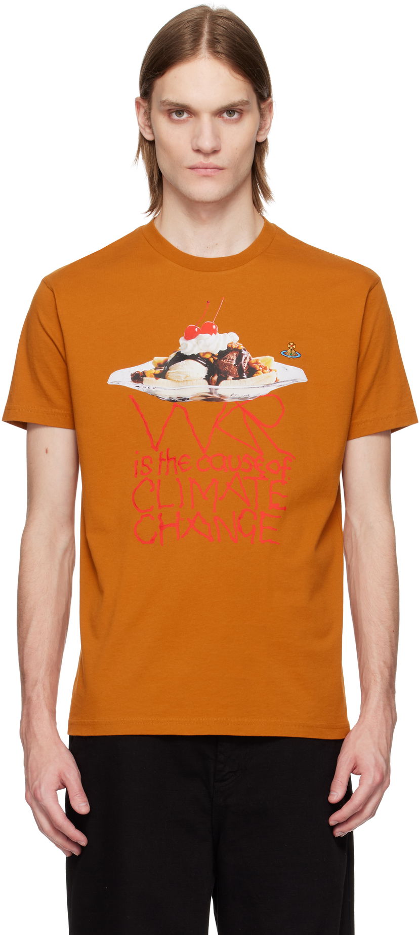 T-paita Vivienne Westwood Vivienne Westwood Banana Split Graphic T-Shirt Oranssi | 3G01003B-J009B-