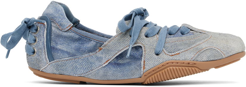 Vaatteet Acne Studios Acne Studios Lace-Up Flats Sininen | AD0774-