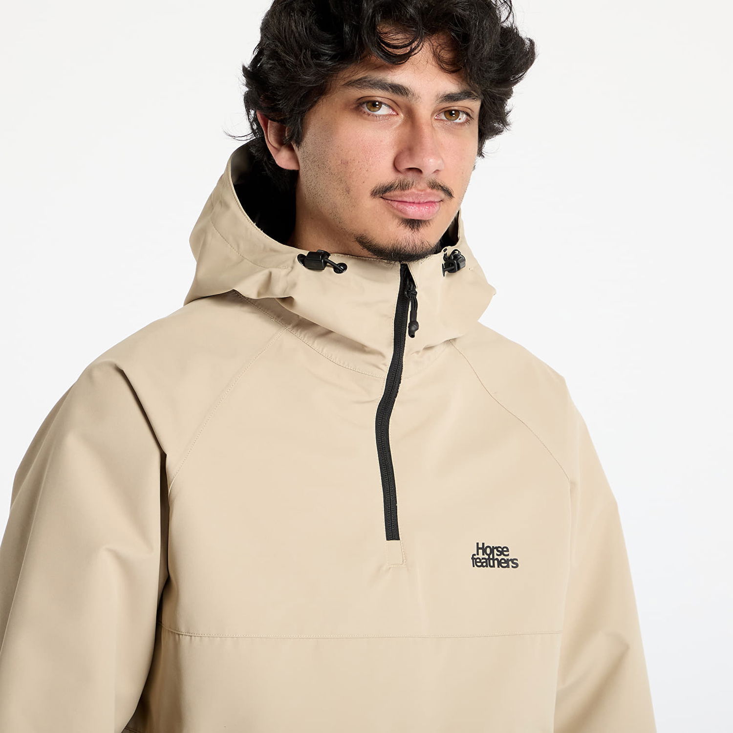 Tuulitakki Horsefeathers Horsefeathers Landon Anorak Jacket Beige | TM064C, 1