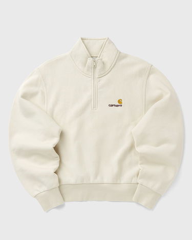 Huppari Carhartt WIP American Script High Neck Quarter-Zip Sweatshirt Beige | I033827-05.XX, 0