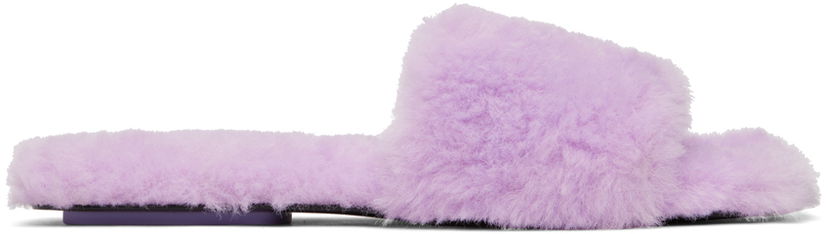 Vaatteet Marc Jacobs Marc Jacobs 'The J Marc' Teddy Slides Violetti | 2F3FFL112F02