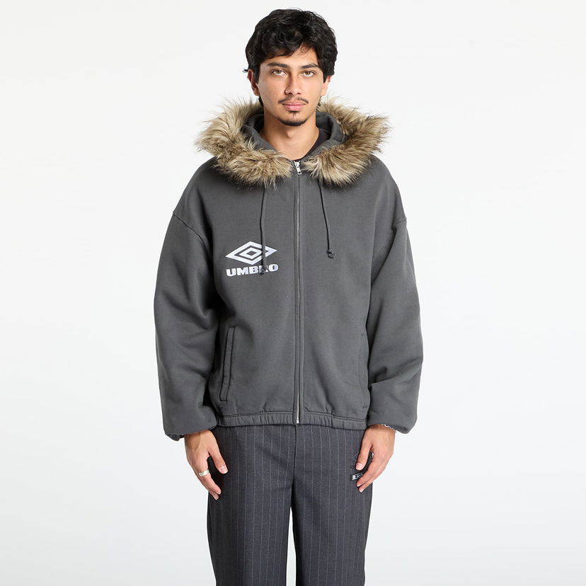Huppari Umbro Fur Masked Hoodie Harmaa | UBMW0346FA219 GRY0003