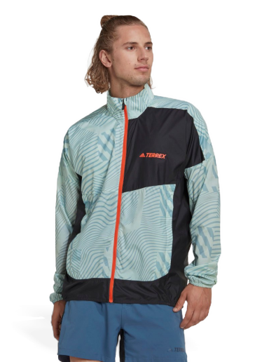 Tuulitakki adidas Performance Terrex Trail Running Printed Windbreaker Monivärinen | HI6199
