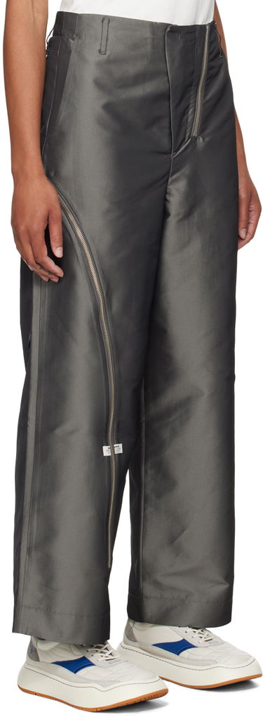 Housut ADER ERROR Trousers With Side Zipper Harmaa | BN01SSBT0110CC, 4