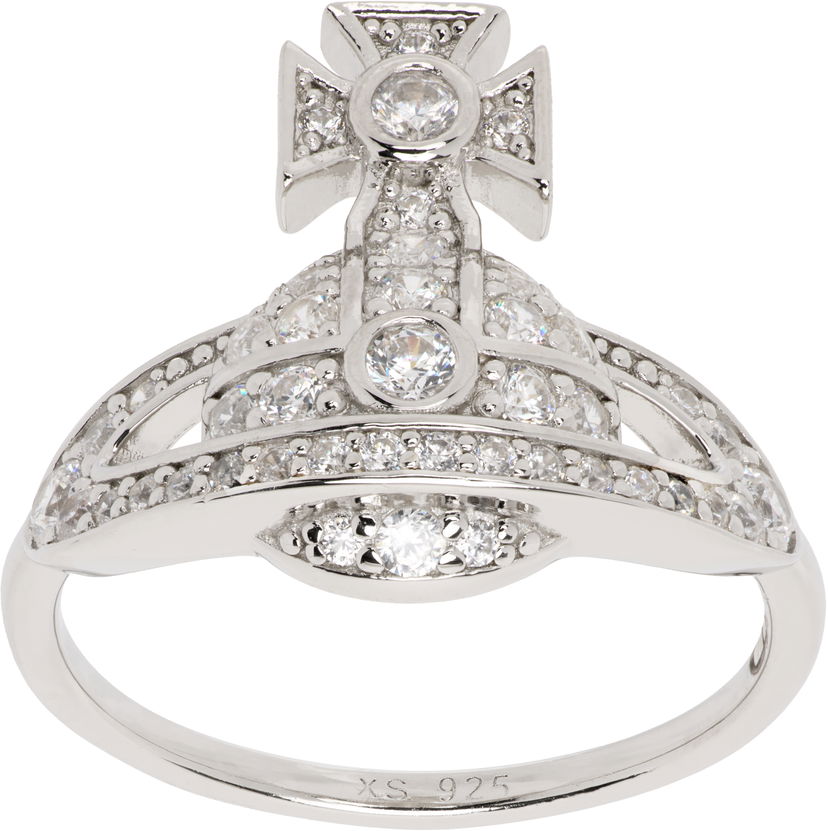 Sormus Vivienne Westwood Little Orb Ring Metallinen | 6404017S-01P102-