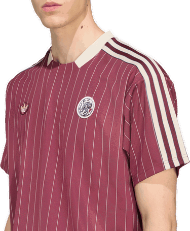 Jersey adidas Performance Ajax Amsterdam Terrace Icons Soccer Jersey Burgundia | JM7348, 3