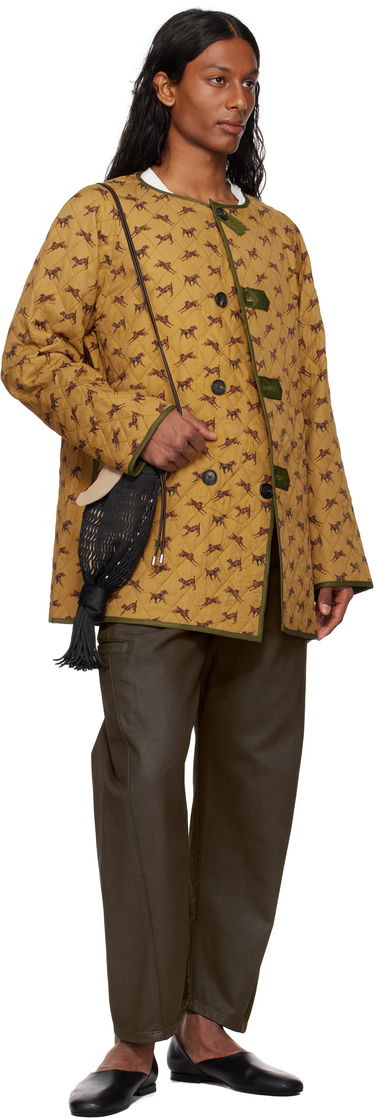 Puffer takki Bode Bode Crittendon Reversible Liner Coat Keltainen | MRS25OW011, 3