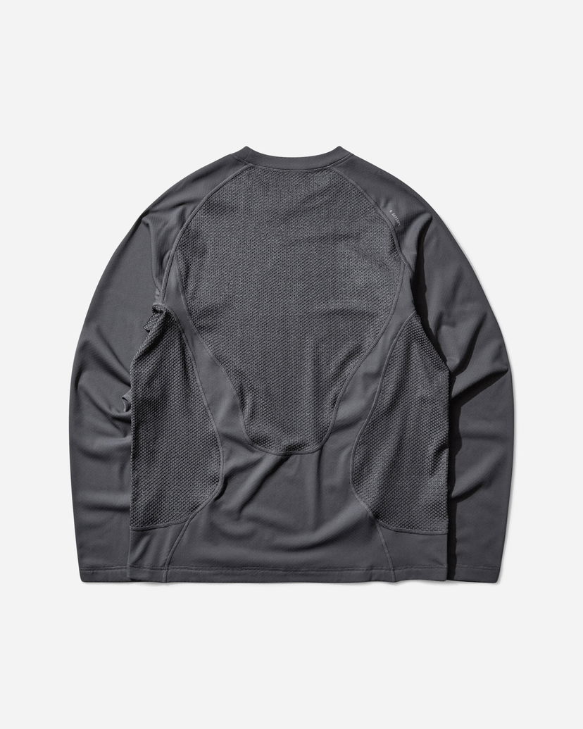 T-paita Satisfy FuzzFleece Octa Longsleeve T-Shirt Harmaa | 11063 88201