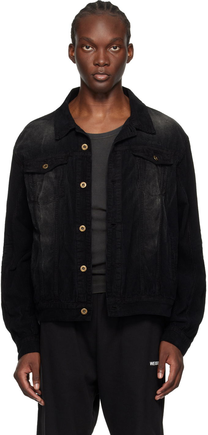 Takki We11done We11done Faded Corduroy Jacket Musta | WD-JK2-24-082-U-BK