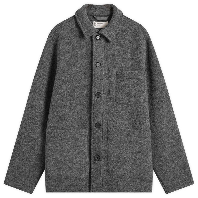 Takki Universal Works Wool Fleece Field Jacket, Size Small Harmaa | 00017-GMA