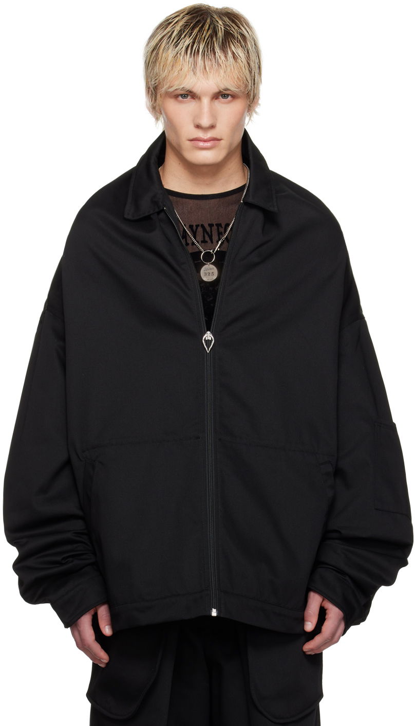 Takki Jean Paul Gaultier Jean Paul Gaultier Shayne Oliver Edition Zip-Up Jacket Musta | 24/27-F-VE054-C048-00, 0