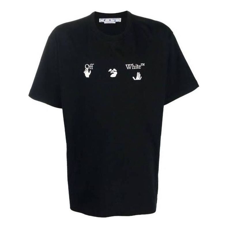 T-paita Off-White Off-White Hands Tee Musta | OMAA038C99JER0071001, 0