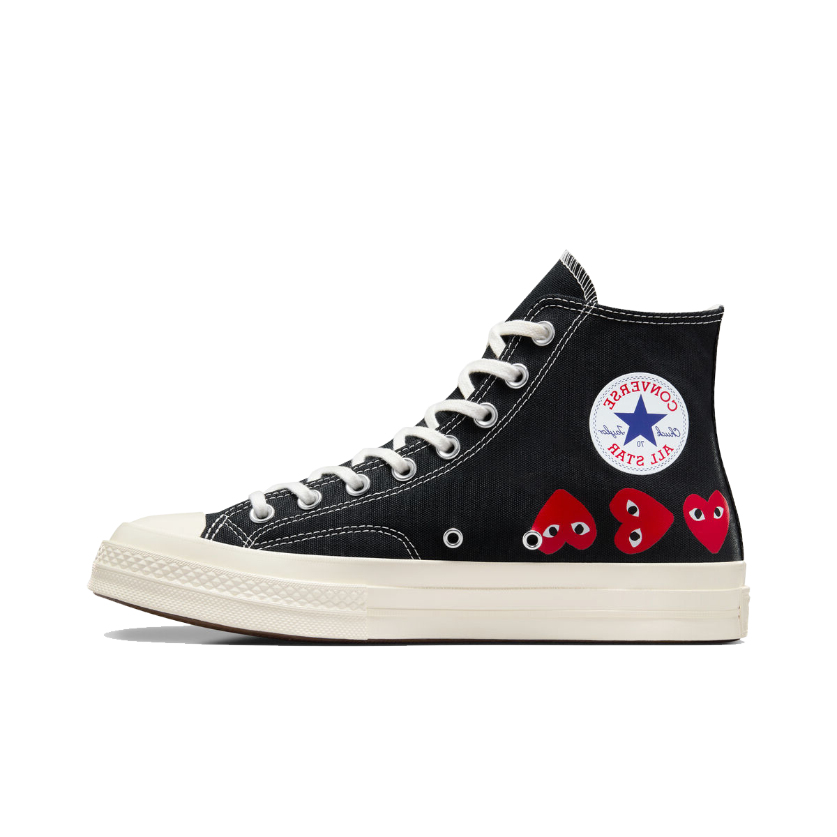Tennarit ja kengät Converse Comme des Garçons PLAY x Chuck 70 Hi Musta | A08147C, 0