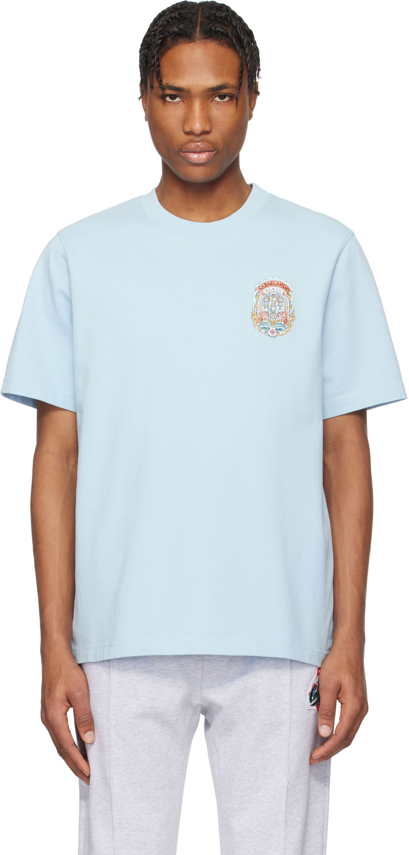 T-paita Casablanca Casablanca Casa Way Skate T-Shirt Sininen | MS25-JTS-001-20-EX-SSENSE