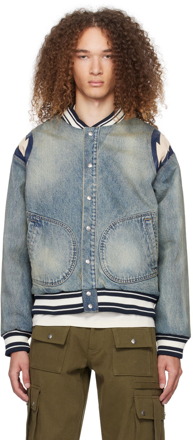 Takki Rhude Lightning Bomber Jacket Sininen | RHPS24JA06012305