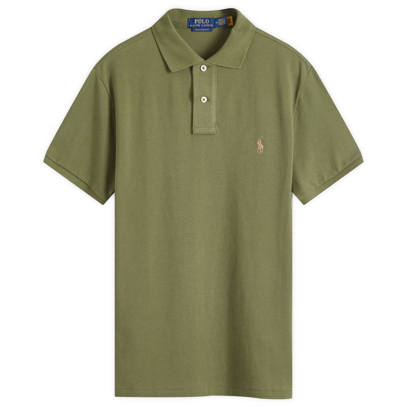Poolopaita Polo by Ralph Lauren Slim Fit Polo Shirt Vihreä | 710680784403