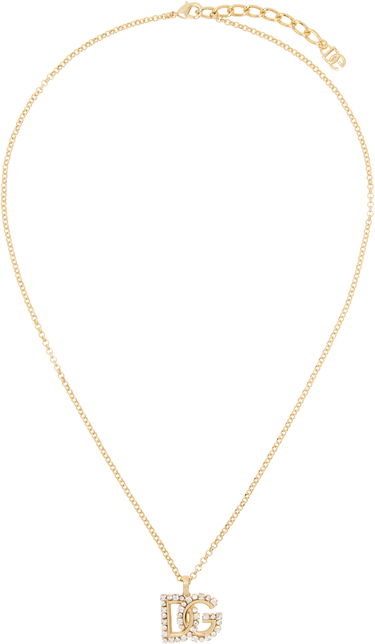 Kaulakoru Dolce & Gabbana Dolce&Gabbana Crystal 'DG' Logo Chain Necklace Metallinen | WNR2L4 W1111, 0