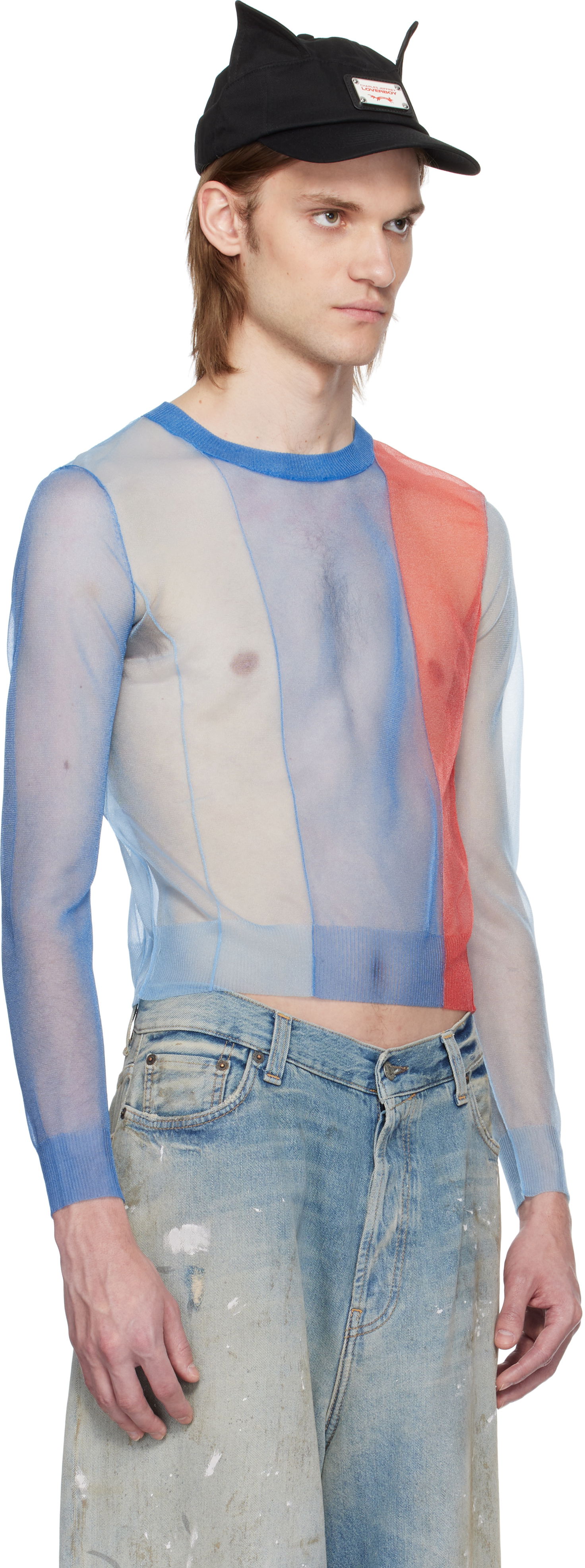 Villapaita Charles Jeffrey Loverboy Charles Jeffrey LOVERBOY Sheer Panelled Sweater Monivärinen | 54091201, 1