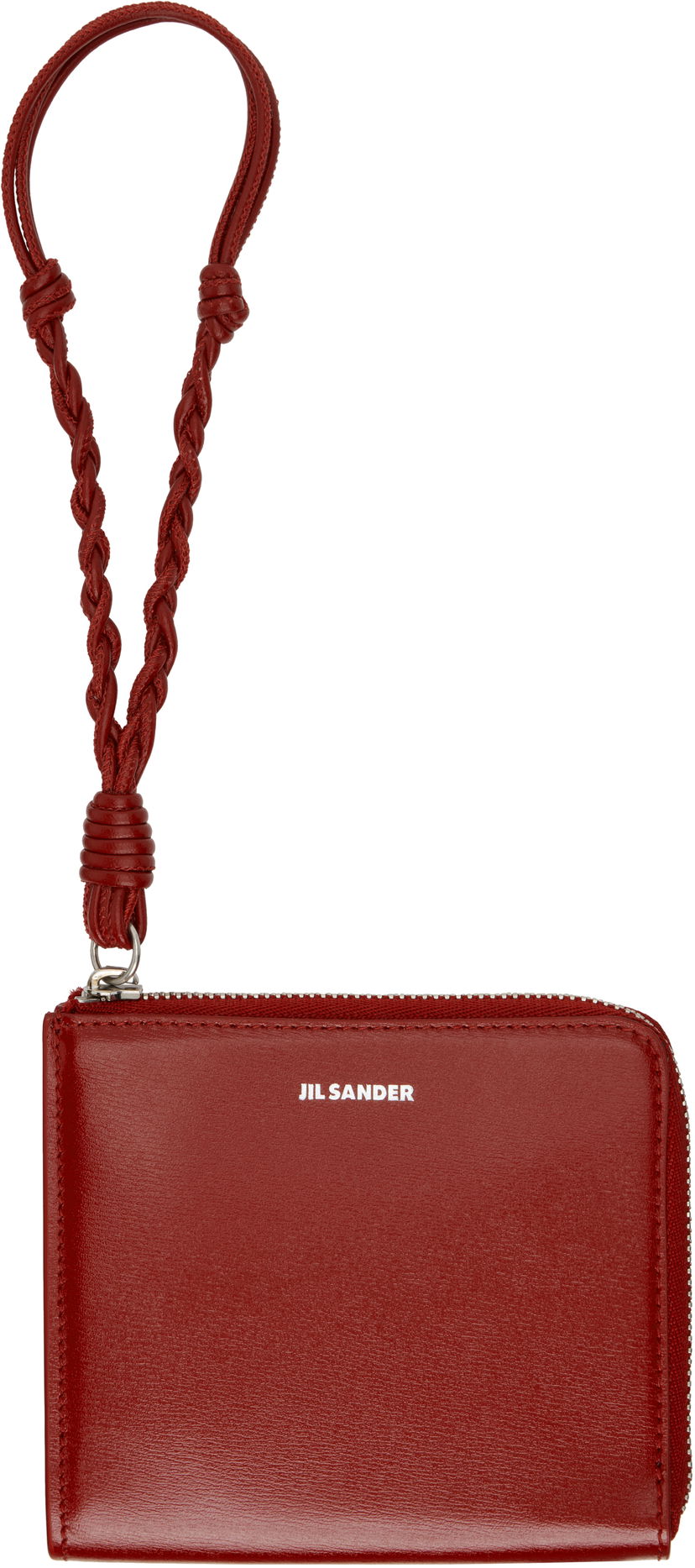 Lompakko Jil Sander Jil Sander Tangle Leather Wristlet Coin Purse Punainen | J07UI0017_P5354