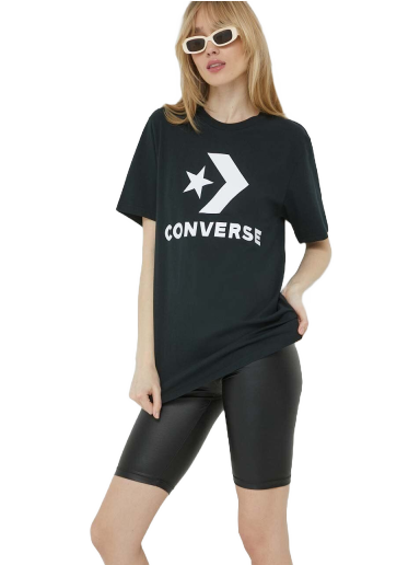 T-paita Converse Large Logo St Chev Tee Musta | 10025458.A02